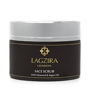 Organic Face Scrub With Ghassoul & Argan Oil 50ml - Lagzira London