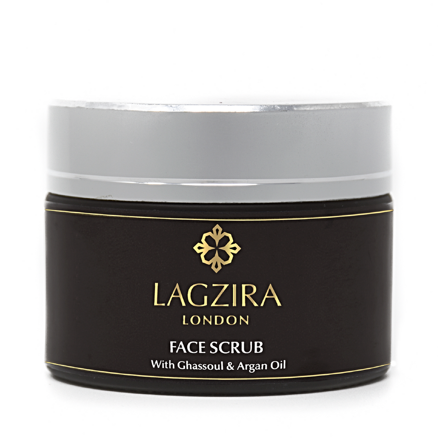 Organic Face Scrub With Ghassoul & Argan Oil 50ml - Lagzira London