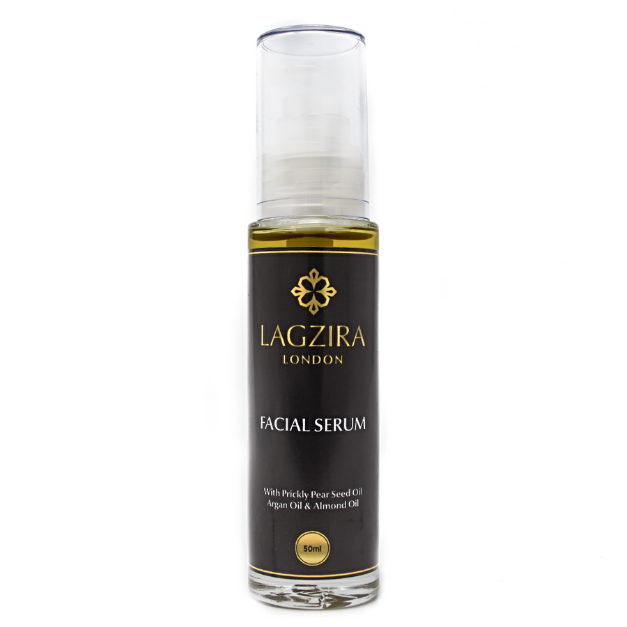 Organic Facial Serum With Prickly Pear Seed Oil, Argan Oil & Almond Oil 50ml - Lagzira London