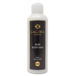Organic Body Milk With Argan Oil And Rose 200ml - Lagzira London