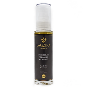 Pure Liquid Gold Organic Moroccan Argan Oil With Oud 50ml - Lagzira London