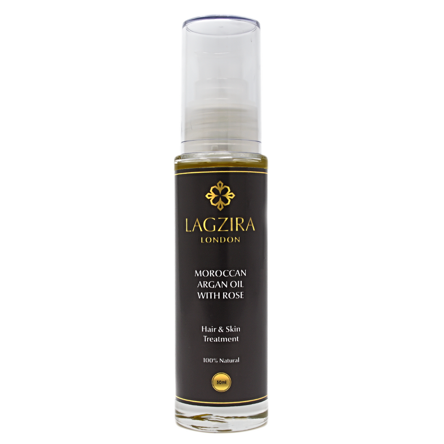 Pure Liquid Gold Organic Moroccan Argan Oil With Rose 50ml - Lagzira London
