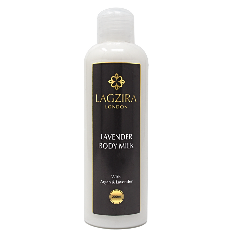 Organic Body Milk With Argan Oil And Lavender 200ml - Lagzira London