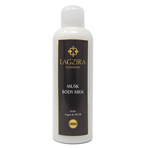Organic Body Milk With Argan Oil And Musk 200ml - Lagzira London