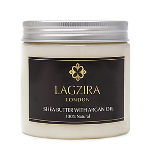 Organic Shea Butter With Argan Oil 200g - Lagzira London