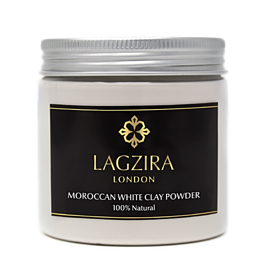 Organic Moroccan White Clay Powder 200g - Lagzira London